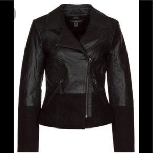 MEXX mixed media *real leather* jacket